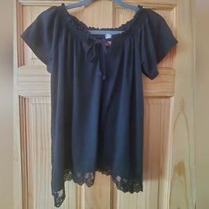 Women's black blouse